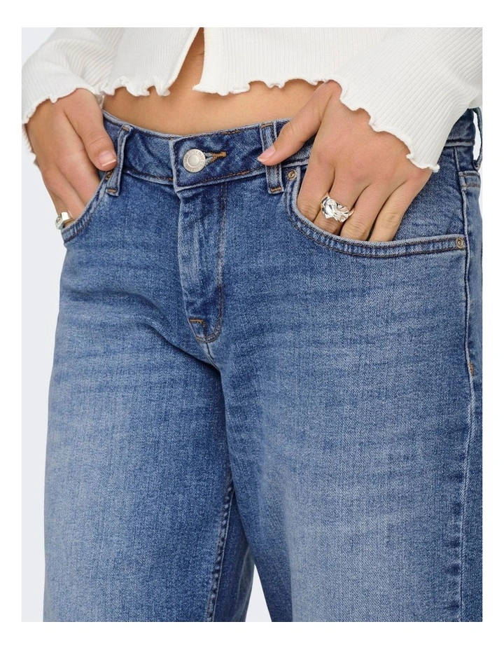 Judy Wide Leg Jeans in Mid Blues image 5