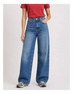 Paulina High Waisted Baggy Wide Denim Jeans