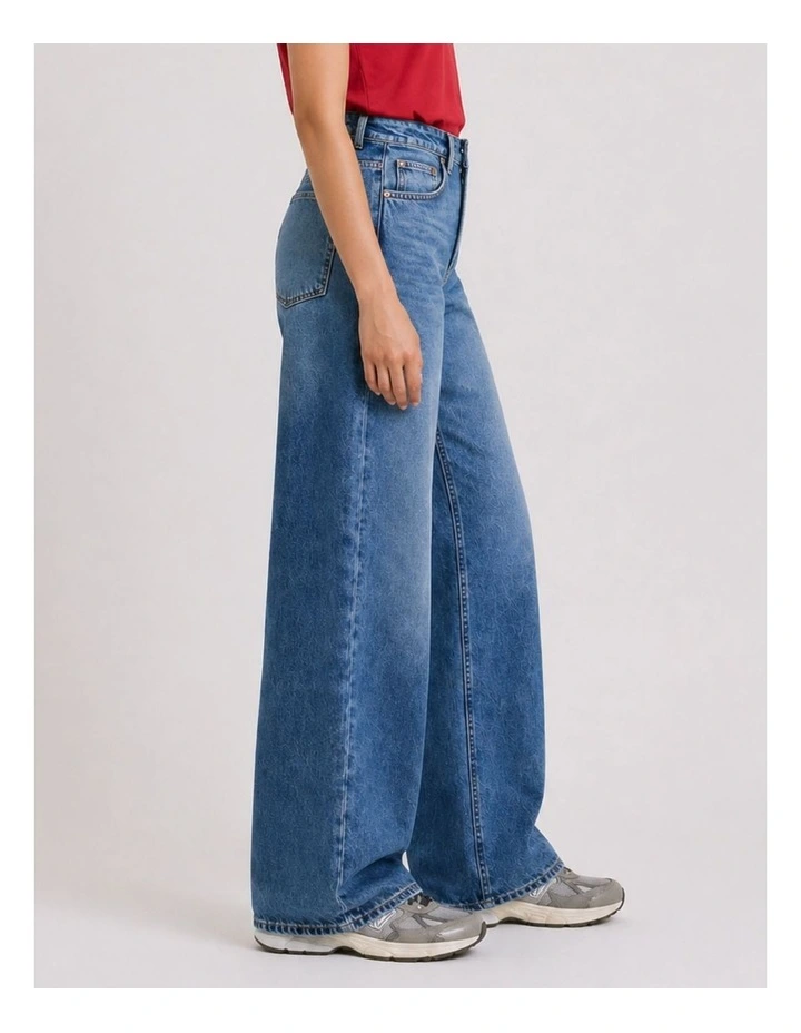 Paulina High Waisted Baggy Wide Denim Jeans image 2
