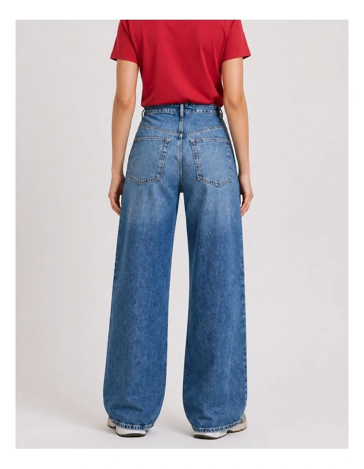 Paulina High Waisted Baggy Wide Denim Jeans image 3