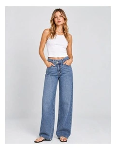 Hope Mid Waisted Jeans in Medium Blue
