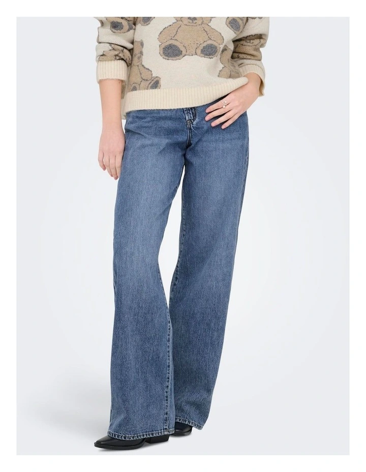 Hope Mid Waisted Jeans in Medium Blue image 3
