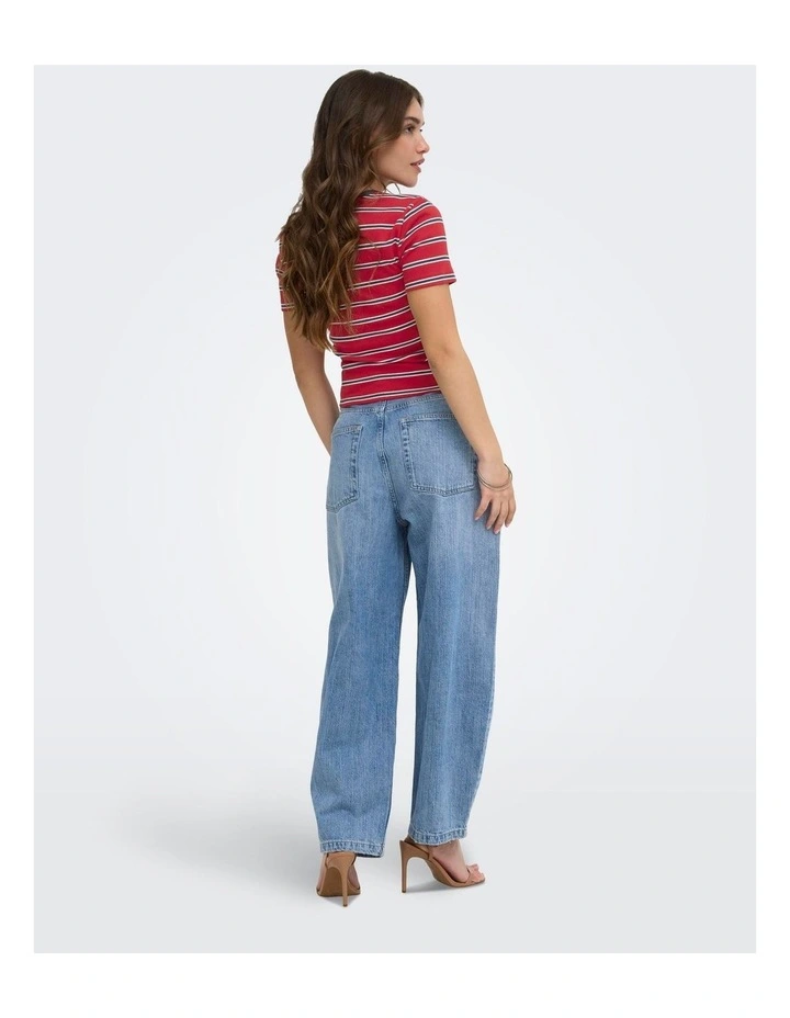 Brooks Barrel Jeans in Light Blue Denim image 2