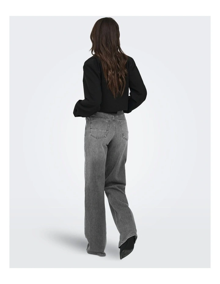 ONLY Juicy High Waisted Jeans in Grey image 2