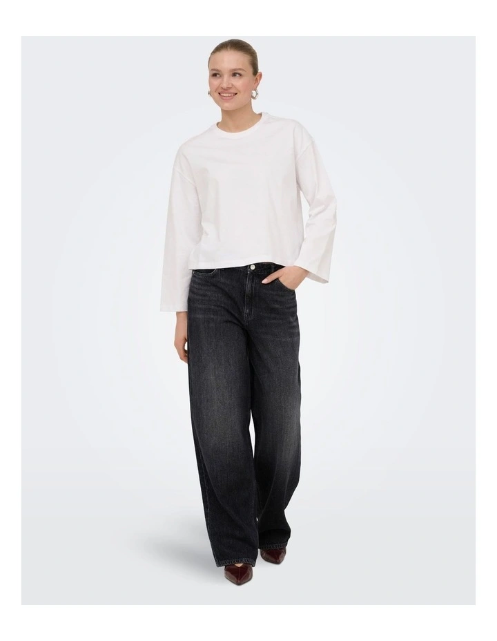 ONLY Toledo Mid Waisted Jeans in Black image 1