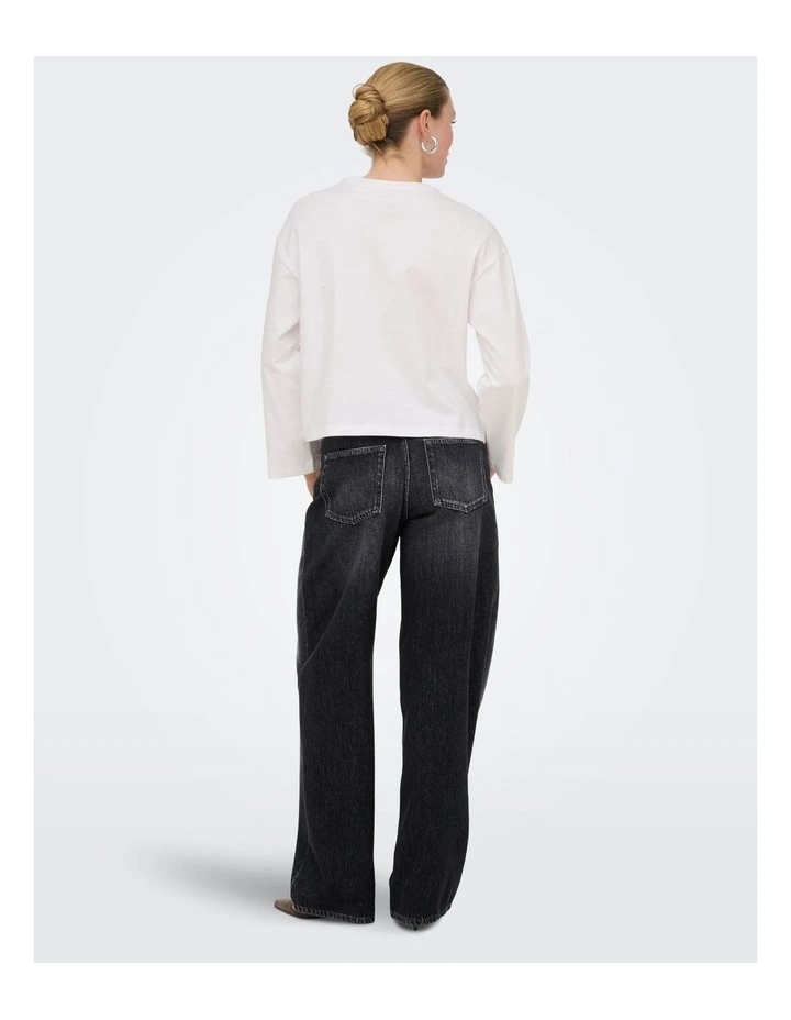 ONLY Toledo Mid Waisted Jeans in Black image 2