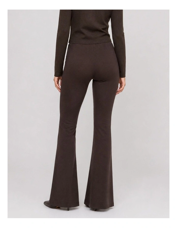 Scarlett Flared Pant in Chocolate image 2