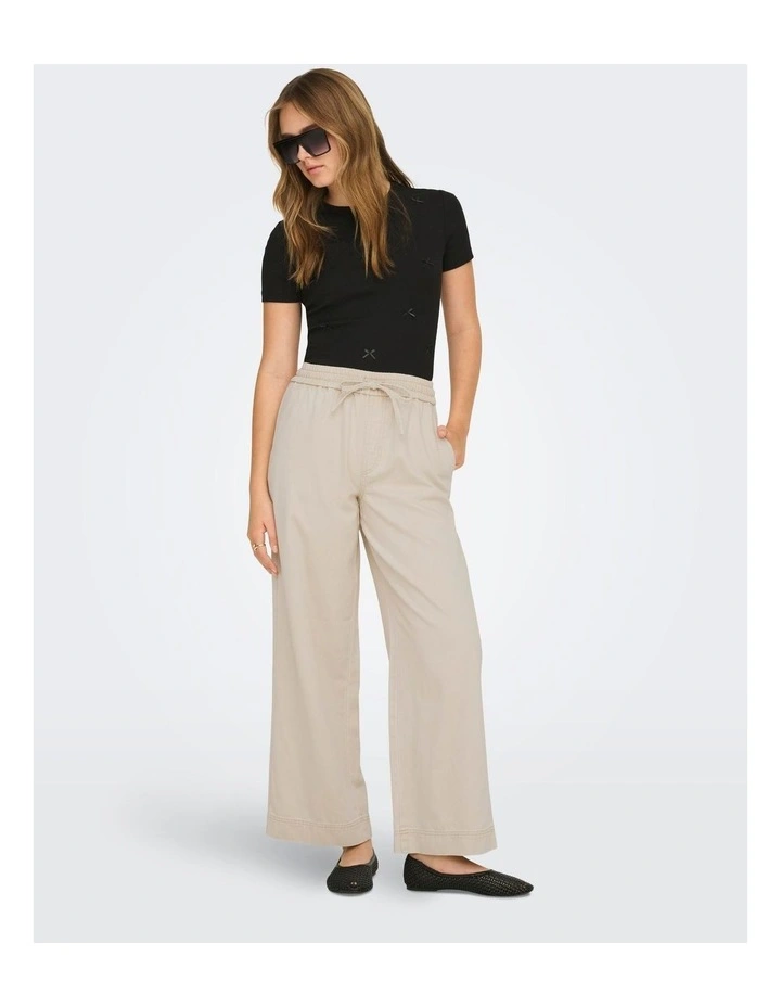 Maisa High Waisted Pant in Cream image 1