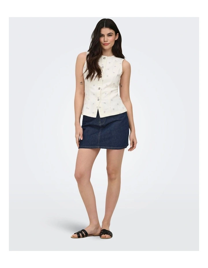Stella Denim Skirt in Dark Denim image 1