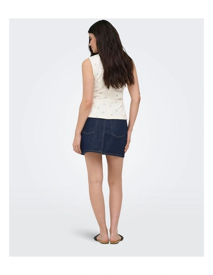 Stella Denim Skirt in Dark Denim image 2