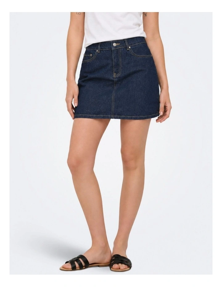 Stella Denim Skirt in Dark Denim image 3