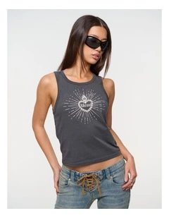 Flaming Heart Tank