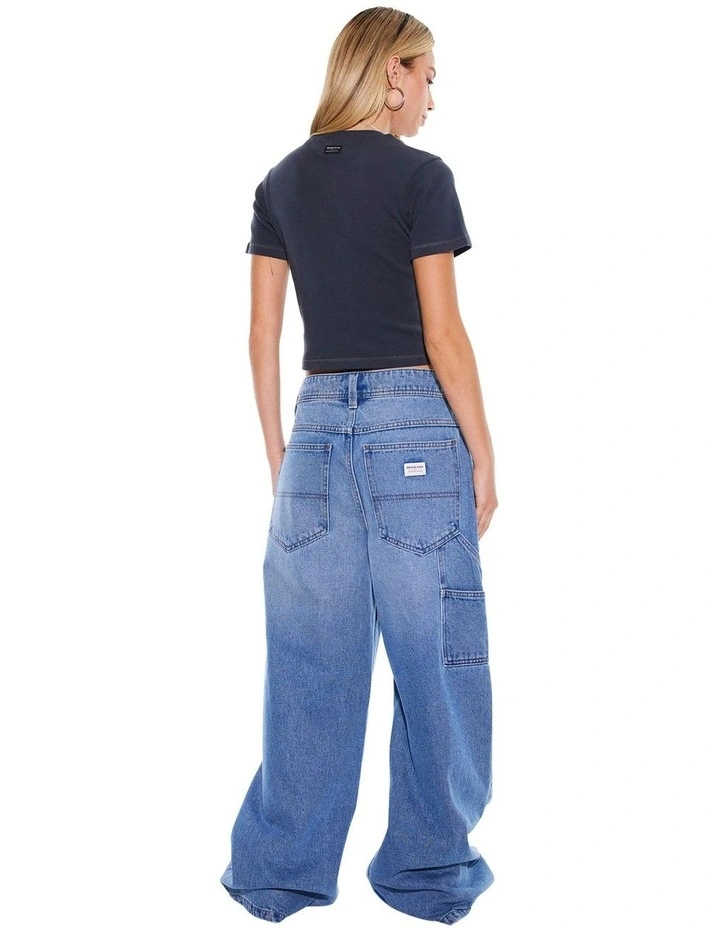 From Heaven Baby Rib Tee in Grey image 4