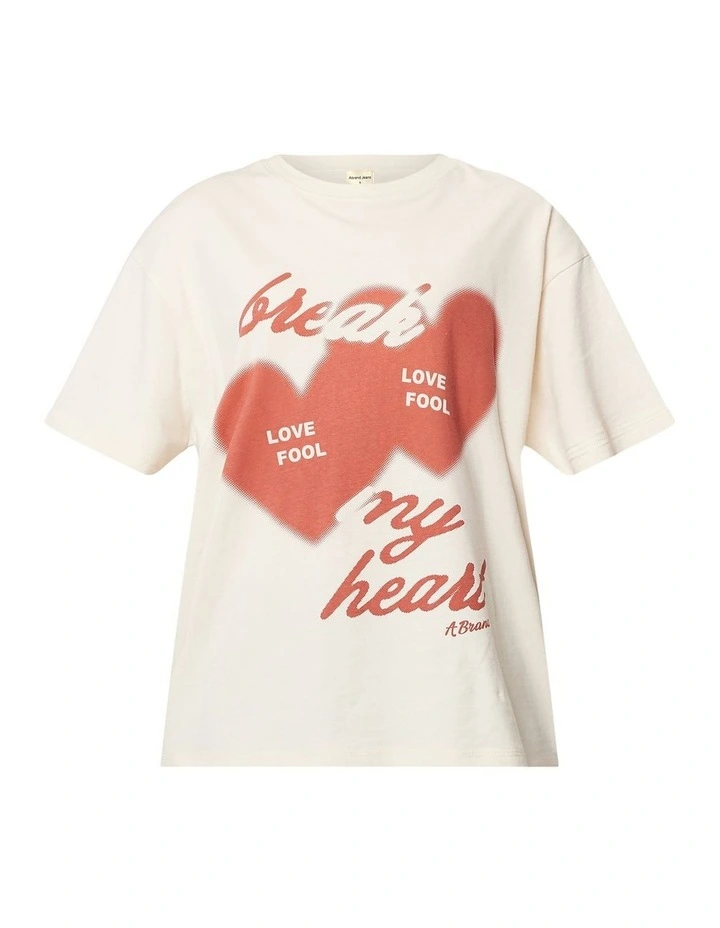 Break My Heart Tom Tee in Porcelian image 5