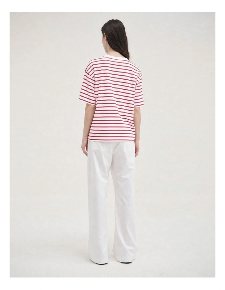 Striped Relaxed Tee image 2