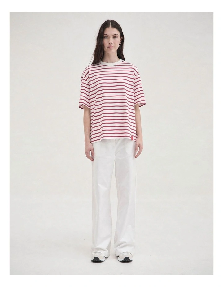 Striped Relaxed Tee image 3