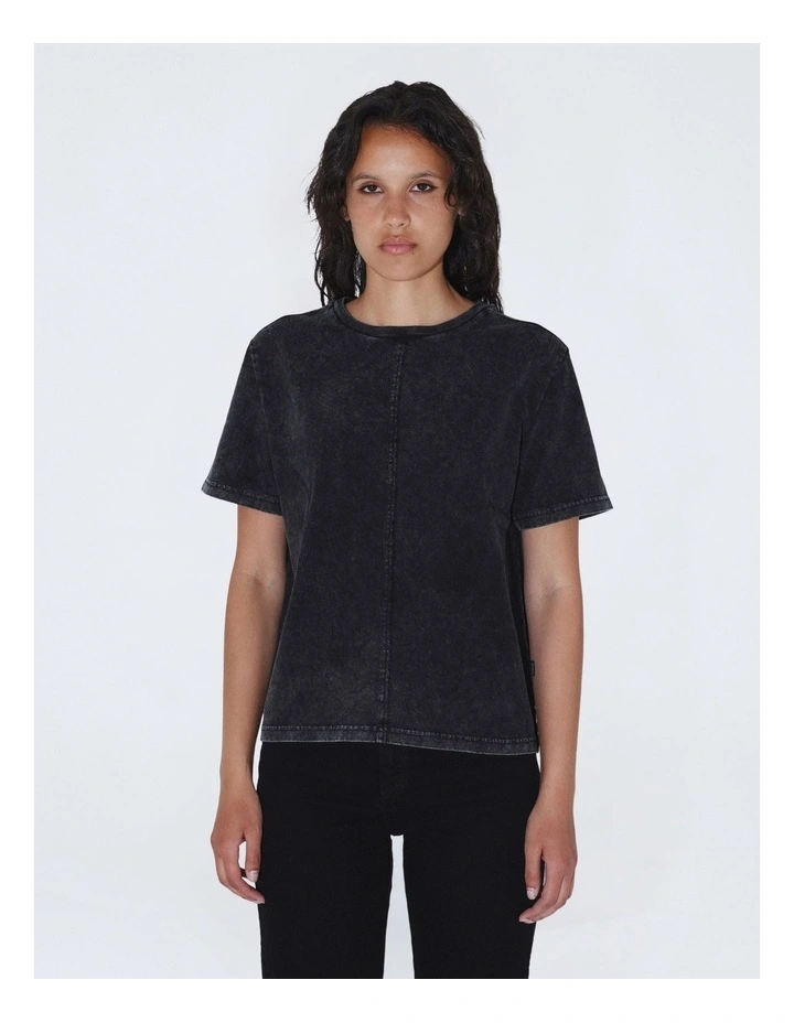 Talia Relaxed Tee in Black Fog image 1