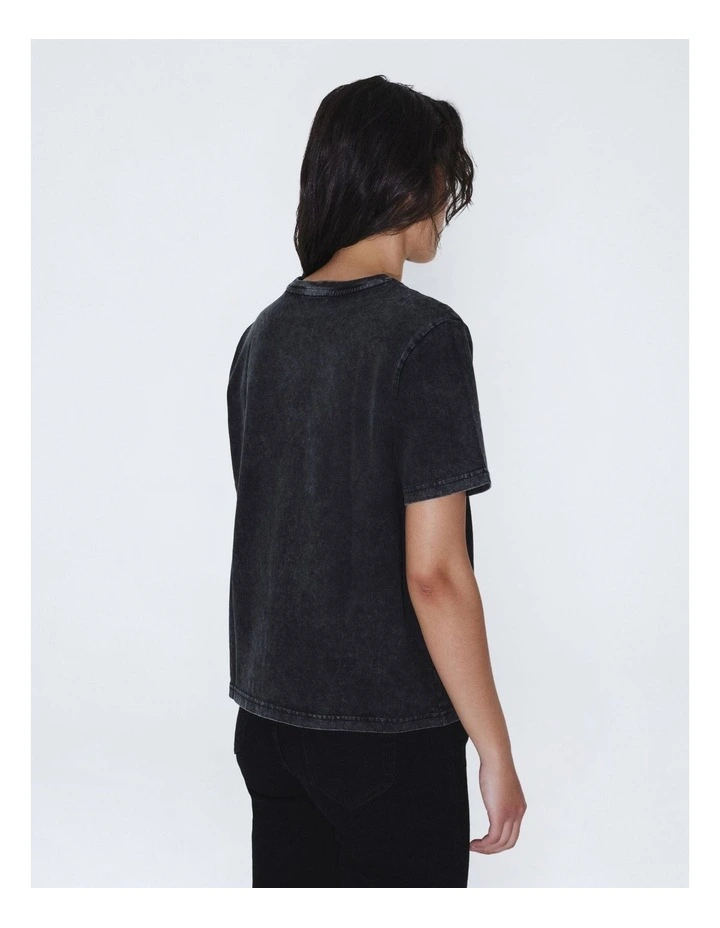 Talia Relaxed Tee in Black Fog image 2