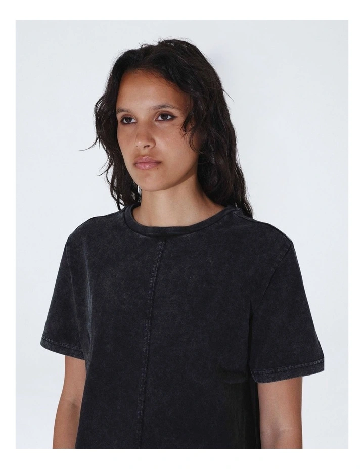 Talia Relaxed Tee in Black Fog image 3