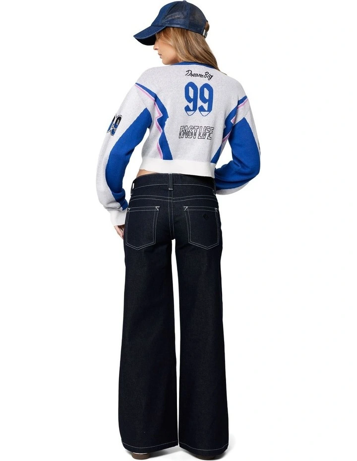 Living The Dream Knit in Blue image 5