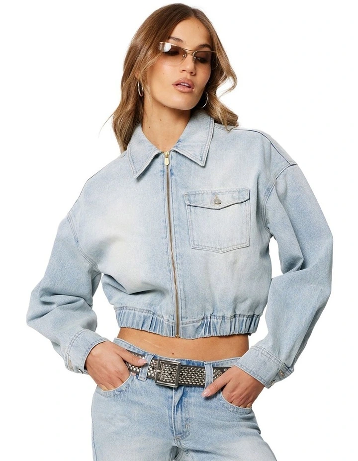 Push It Bomber Jacket in Stella image 1