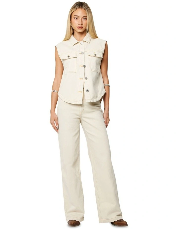 94 Wide Leg Pant in Tofu image 1