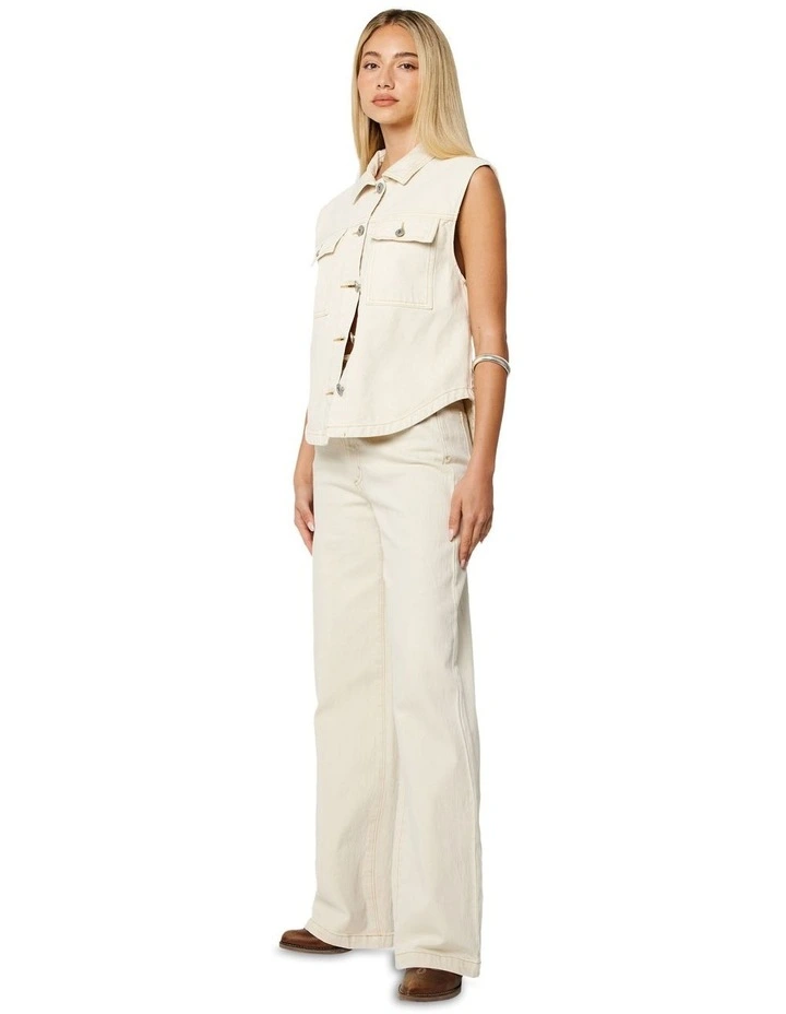 94 Wide Leg Pant in Tofu image 3