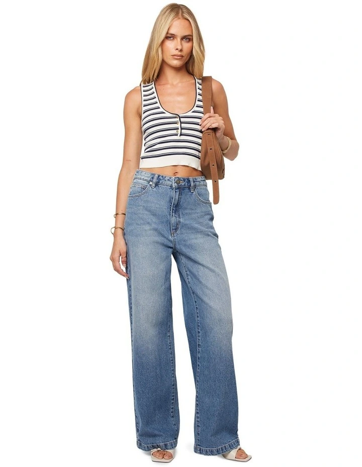 94 Wide Leg Paloma Jeans in Blue image 1