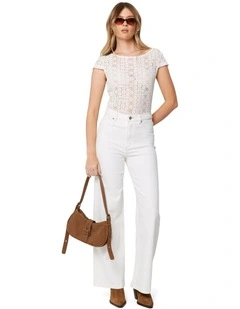 94 Wide Jeans in Western White