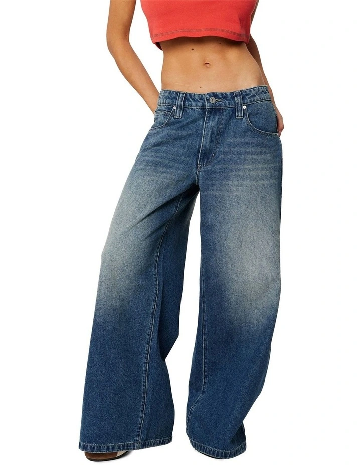 99 Low Mega Baggy Jeans inMason image 4
