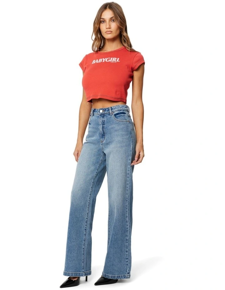 94 High And Wide Leg Jeans in Selena image 3