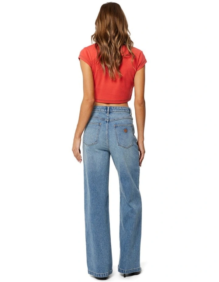 94 High And Wide Leg Jeans in Selena image 4