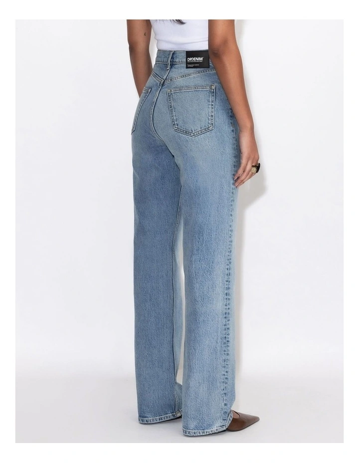 Echo High Straight Jeans in Bay Blue Jay image 2