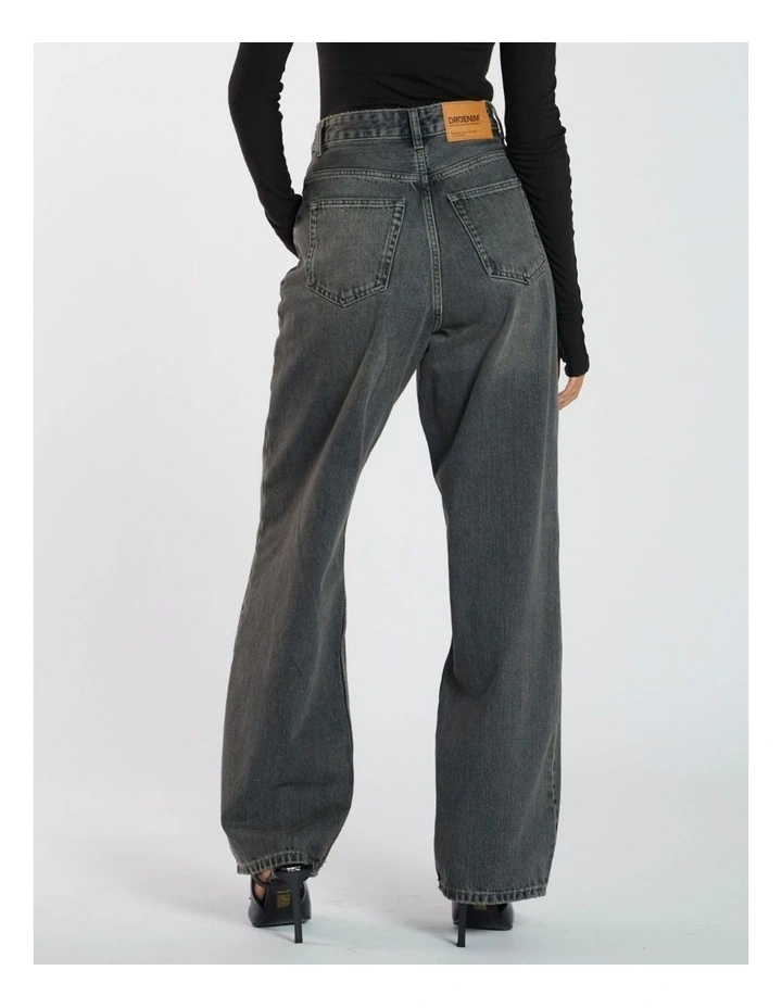 Donna High Relaxed Jeans in Mid Grey Used image 2