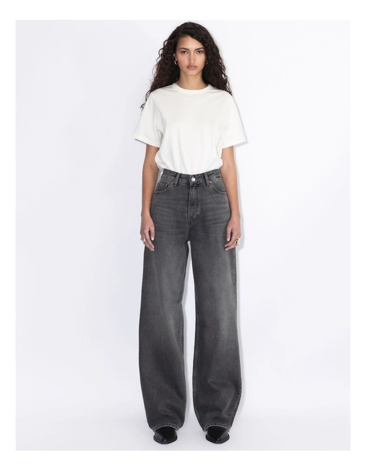 Donna High Relaxed Jeans in Mid Grey Used image 6