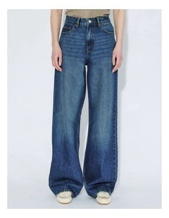 Donna High Relaxed Jeans in Blue