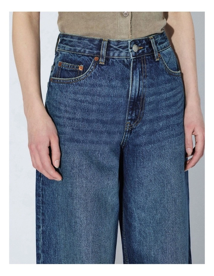 Donna High Relaxed Jeans in Blue image 3