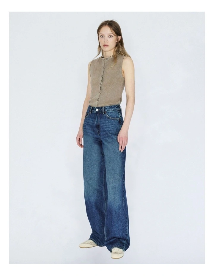 Donna High Relaxed Jeans in Blue image 6