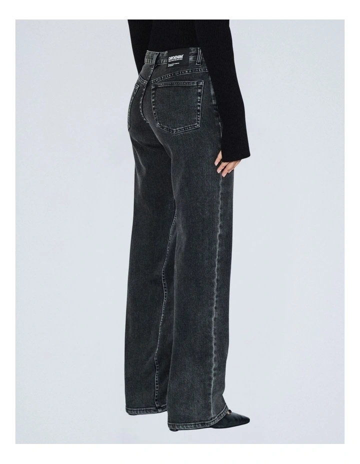 Addy Mid Straight Jean in Tar Aged Black image 2