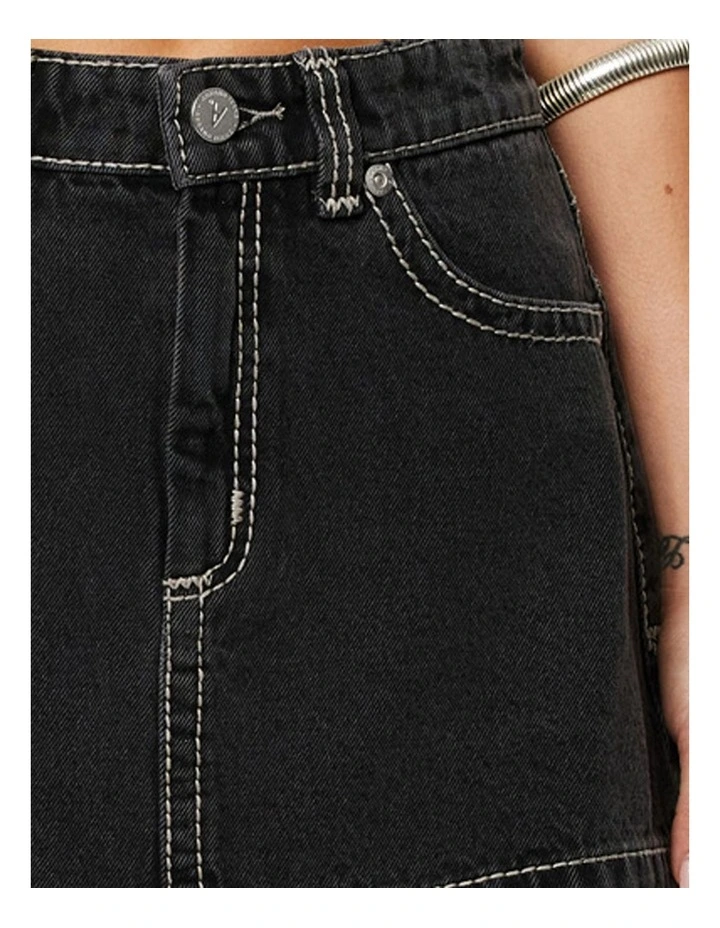 95 Aline Skirt in Black image 5