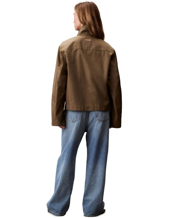 Short Cotton Jacket in Multi image 2