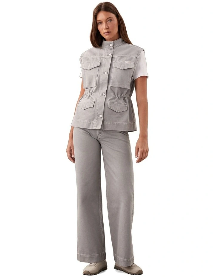 Utility Field Vest in Soft Grey image 4