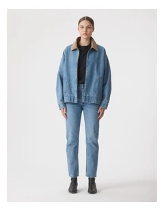 Gina Oversized Bomber Jacket in Tonal