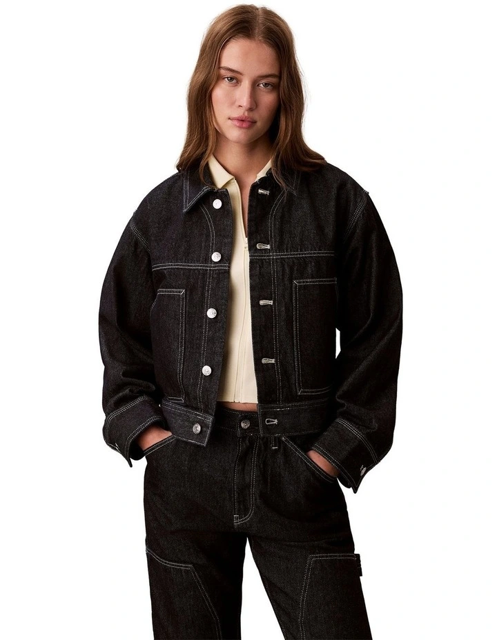 Denim Workwear Jacket in Blue image 1