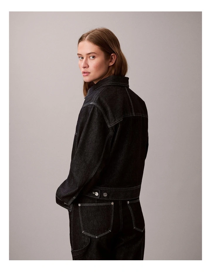 Denim Workwear Jacket in Blue image 2