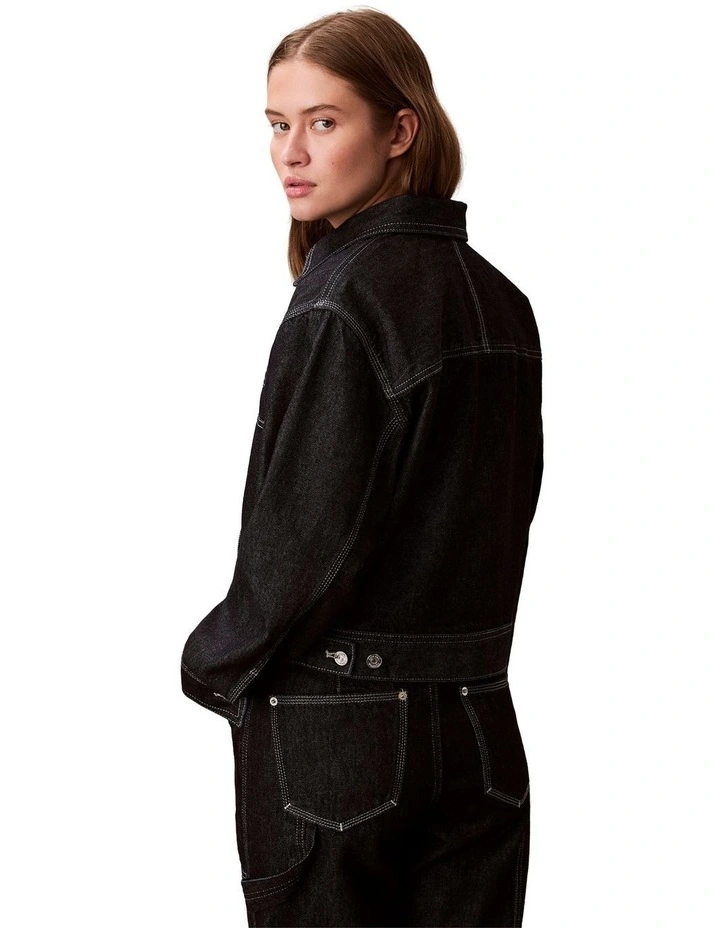 Denim Workwear Jacket in Blue image 3