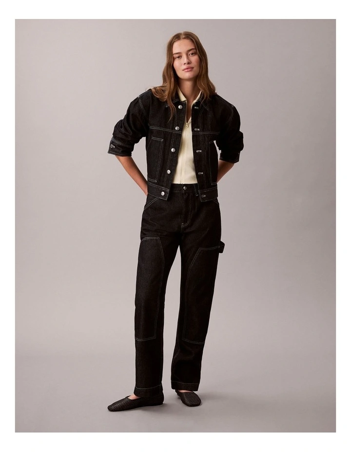 Denim Workwear Jacket in Blue image 5