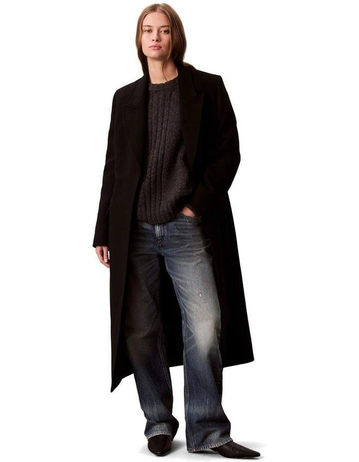 Brushed Wool Blend Pullover Jumper in Brown image 5