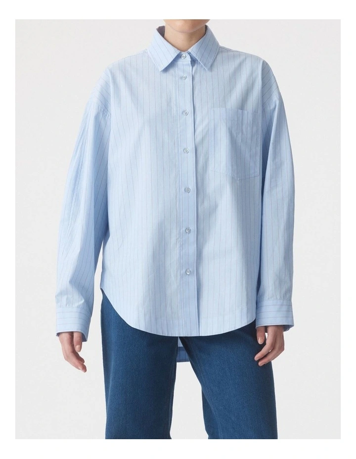Evangeline Shirt in Pinstripe image 4