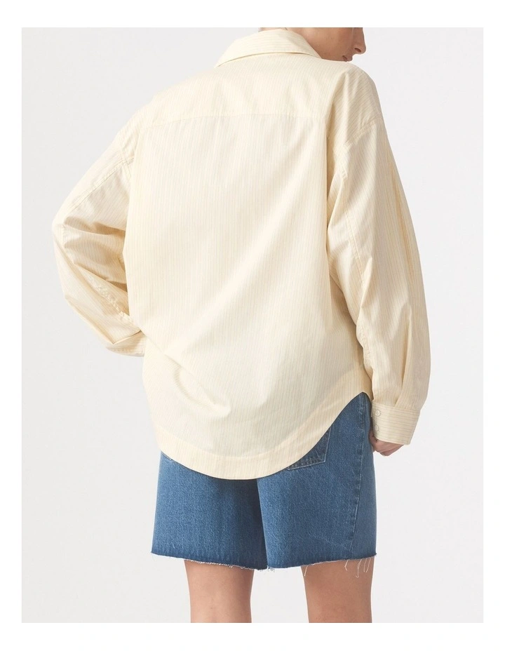 Evangeline Shirt in Flax Stripe image 2